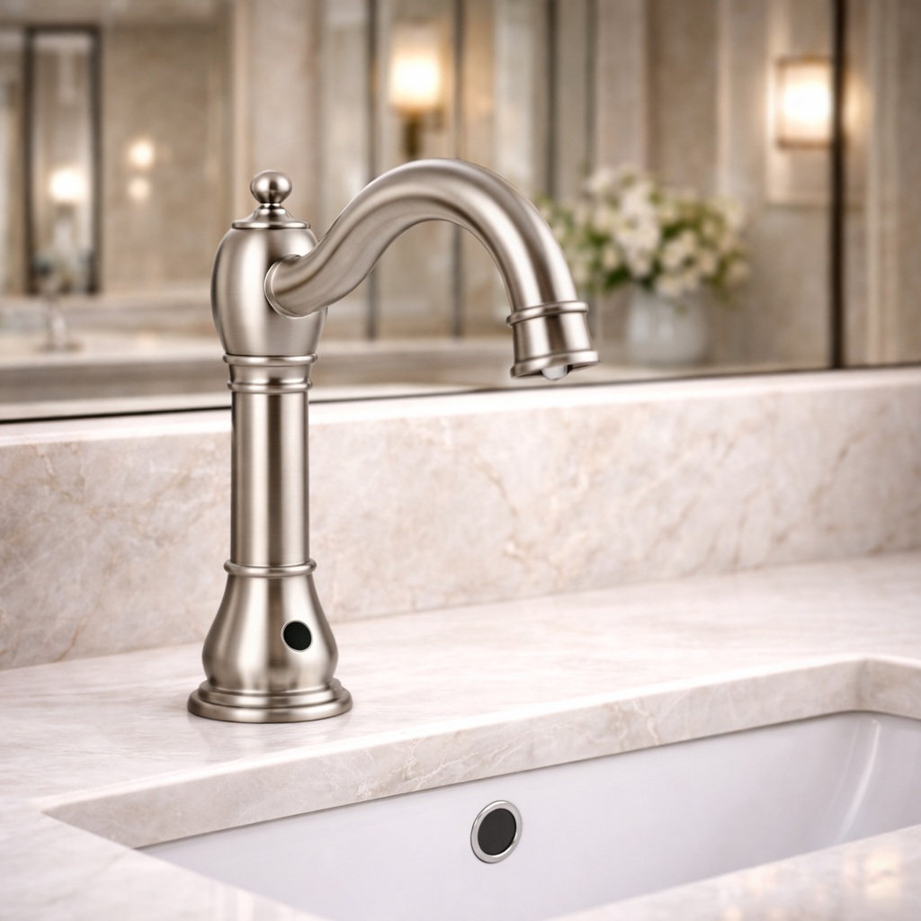 Fontana Commercial Brushed Nickel Automatic Motion Sensor Faucet (FS-1094-BN)